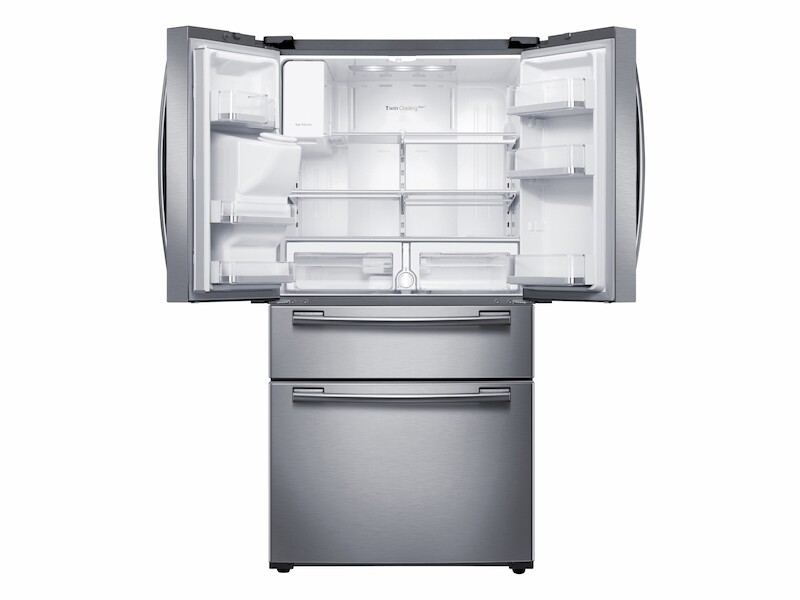 25 cu. ft. 4-Door French Door Refrigerator in Stainless Steel RF25HMEDBWW