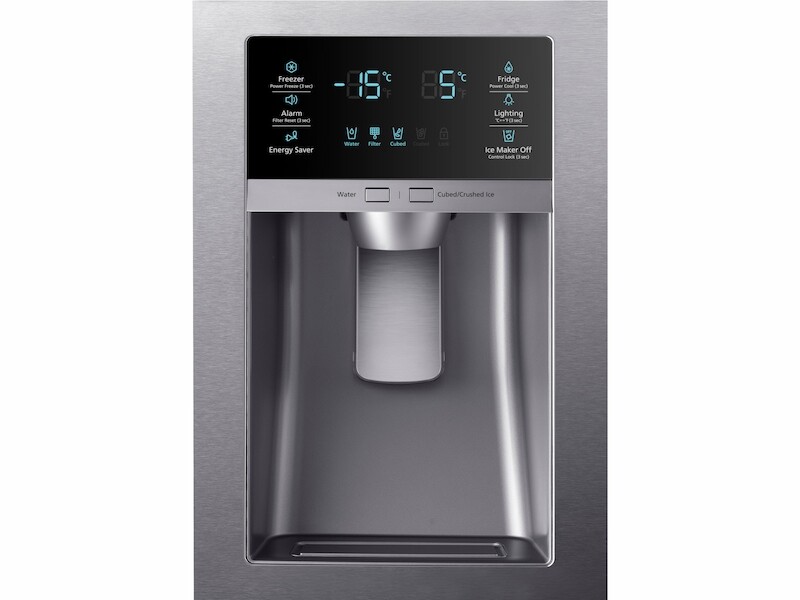 25 cu. ft. 4-Door French Door Refrigerator in Stainless Steel RF25HMEDBWW