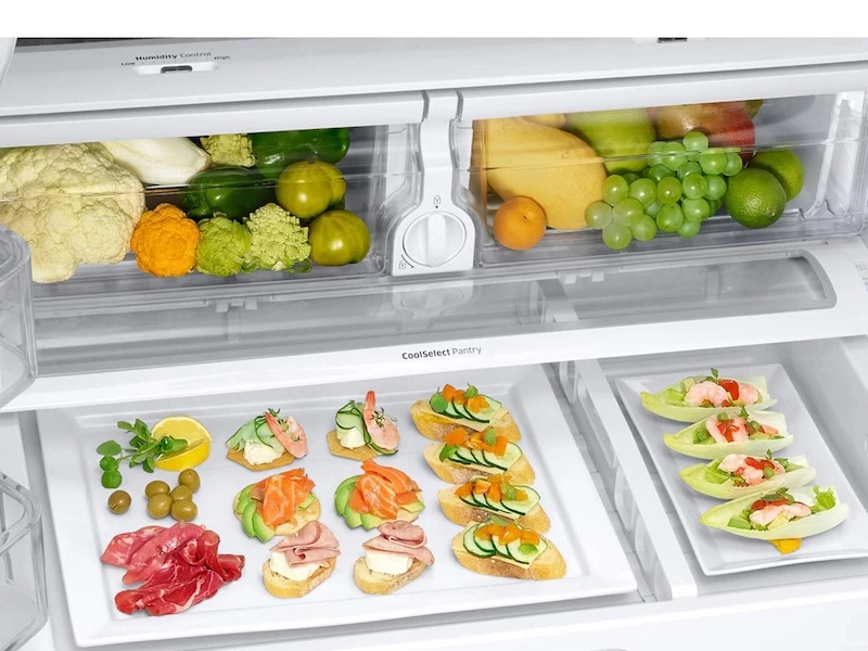 25 cu. ft. French Door Refrigerator with External Water & Ice Dispenser RF263BEAESR
