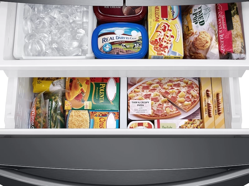 27 cu. ft. Large Capacity 3-Door French Door Refrigerator with Dual Ice Maker RF27T5241SGAA