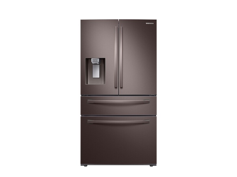 Samsung 28 cu. ft. 4-Door French Door Refrigerator with FlexZone Drawer Fingerprint Resistant Tuscan Stainless Steel RF28R7201DTAA Picture 1