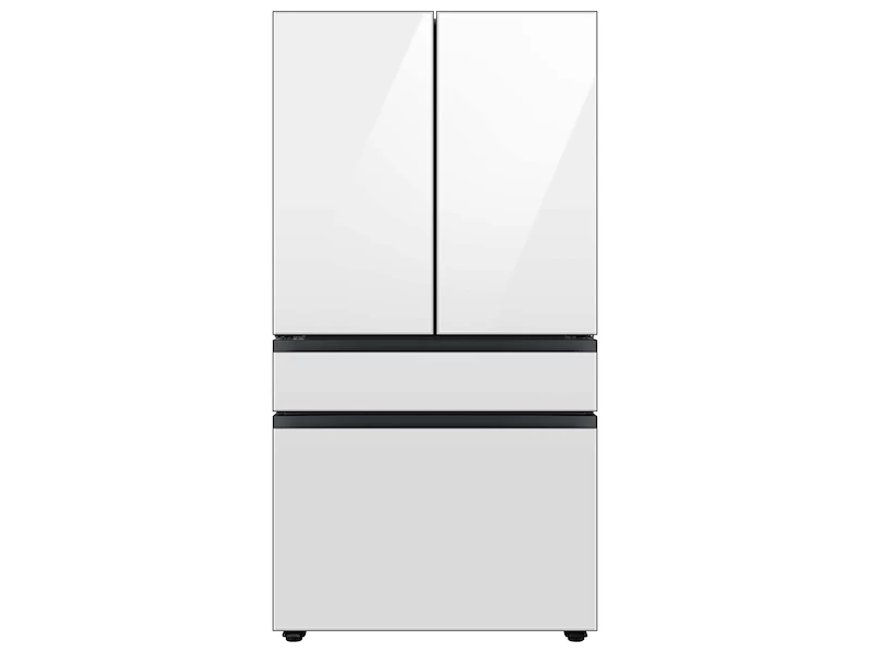 Samsung Bespoke 4-Door French Door Refrigerator (29 cu. ft.) with AutoFill Water Pitcher in White Glass White Glass RF29BB820012AA Picture 1