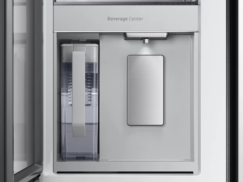 Bespoke 4-Door French Door Refrigerator (29 cu. ft.) with Beverage Center™ in White Glass RF29BB860012AA