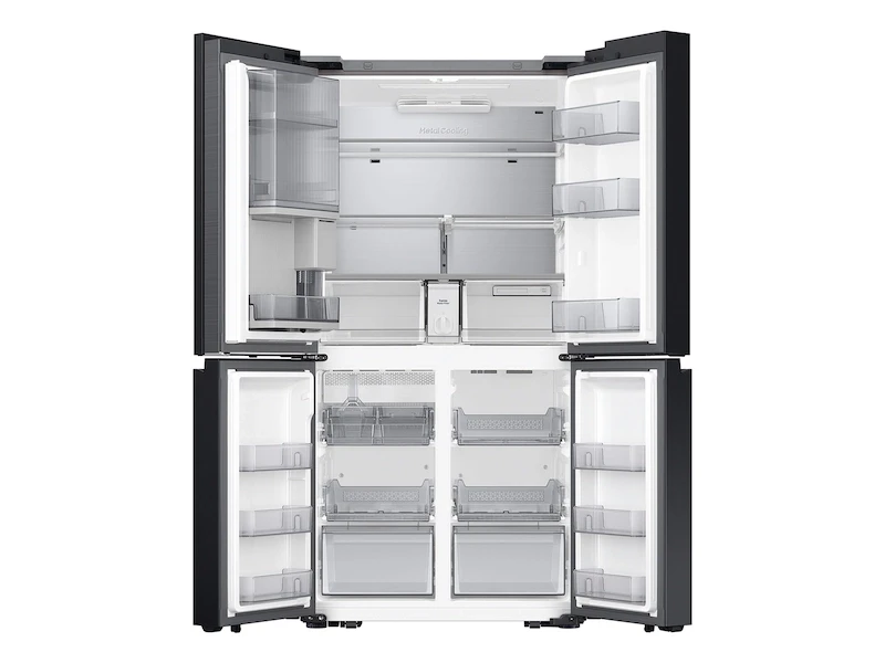 Bespoke 29 cu. ft. 4/Door Flex™ Refrigerator with Beverage Zone™ & Auto Open Door in Stainless Steel RF29DB9700QLAA
