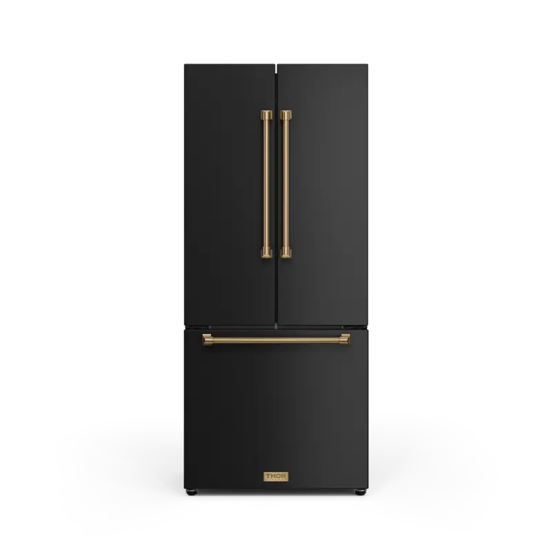 30 Inch 17.5 Cu Ft French Door Counter Depth Refrigerator With Ice Maker In Black/bronze Gordon Ramsay Series RF3017FFD00BRZ