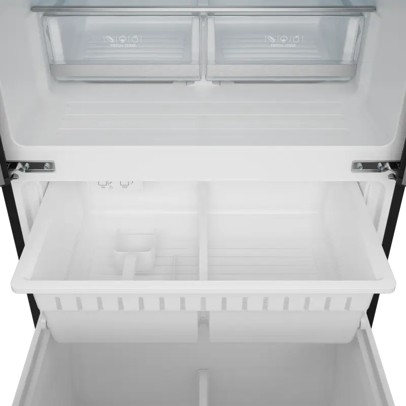 30 Inch 17.5 Cu Ft French Door Counter Depth Refrigerator With Ice Maker In Black/rose Gold Gordon Ramsay Series RF3017FFD00RSG