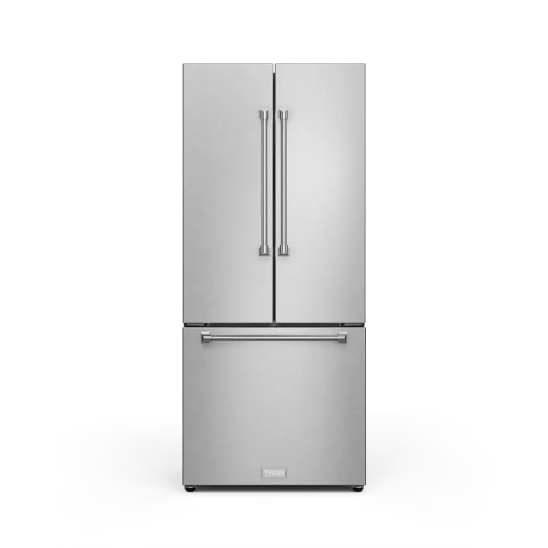 30 Inch 17.5 Cu Ft French Door Counter Depth Refrigerator With Ice Maker In Stainless Steel Gordon Ramsay Series RF3017FFD99