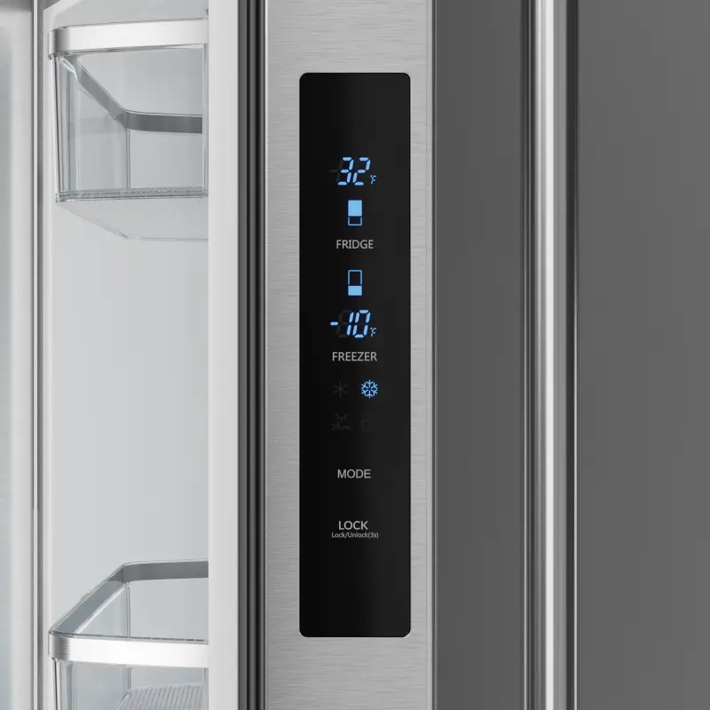 30 Inch 17.5 Cu Ft French Door Counter Depth Refrigerator With Ice Maker In Stainless Steel Gordon Ramsay Series RF3017FFD99