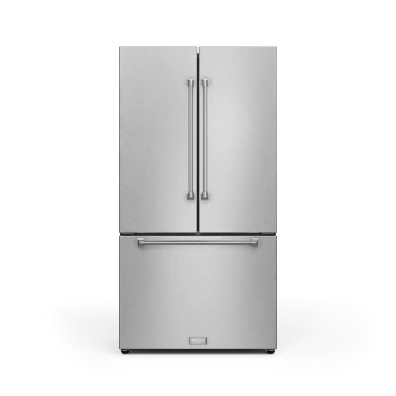 36 Inch 20.3 Cu Ft French Door Counter Depth Refrigerator With Ice Maker In Stainless Steel Gordon Ramsay Series RF3621CTD99