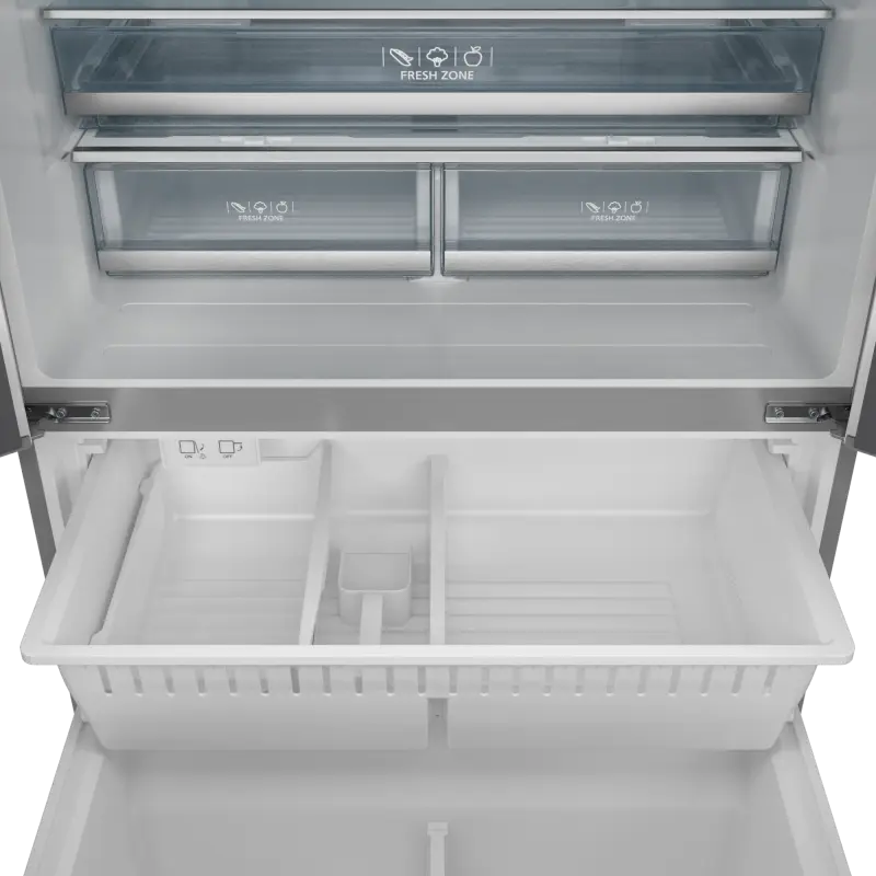 36 Inch 20.3 Cu Ft French Door Counter Depth Refrigerator With Ice Maker In Stainless Steel Gordon Ramsay Series RF3621CTD99