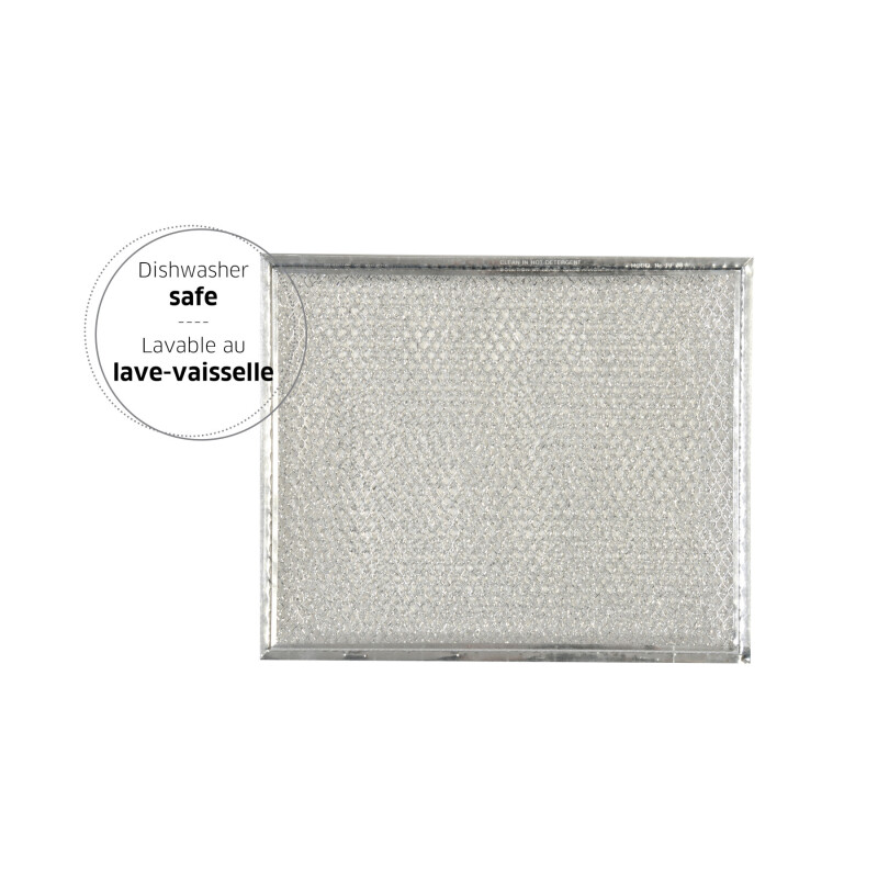 Broan-NuTone Genuine Replacement Aluminum Filter for Range Hoods, 8-3/4" x 10-1/2", Fits Select Models RF48A