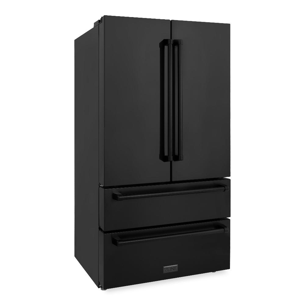 36 In. 22.5 Cu. Ft. Counter-depth French Door Refrigerator With Ice Maker In Fingerprint-resistant Black Stainless Steel RFM36BS