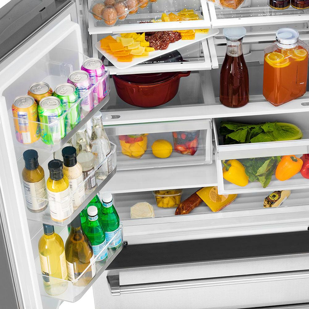 36 In. 22.5 Cu. Ft. Counter-depth French Door Refrigerator With Ice Maker In Fingerprint-resistant Black Stainless Steel RFM36BS