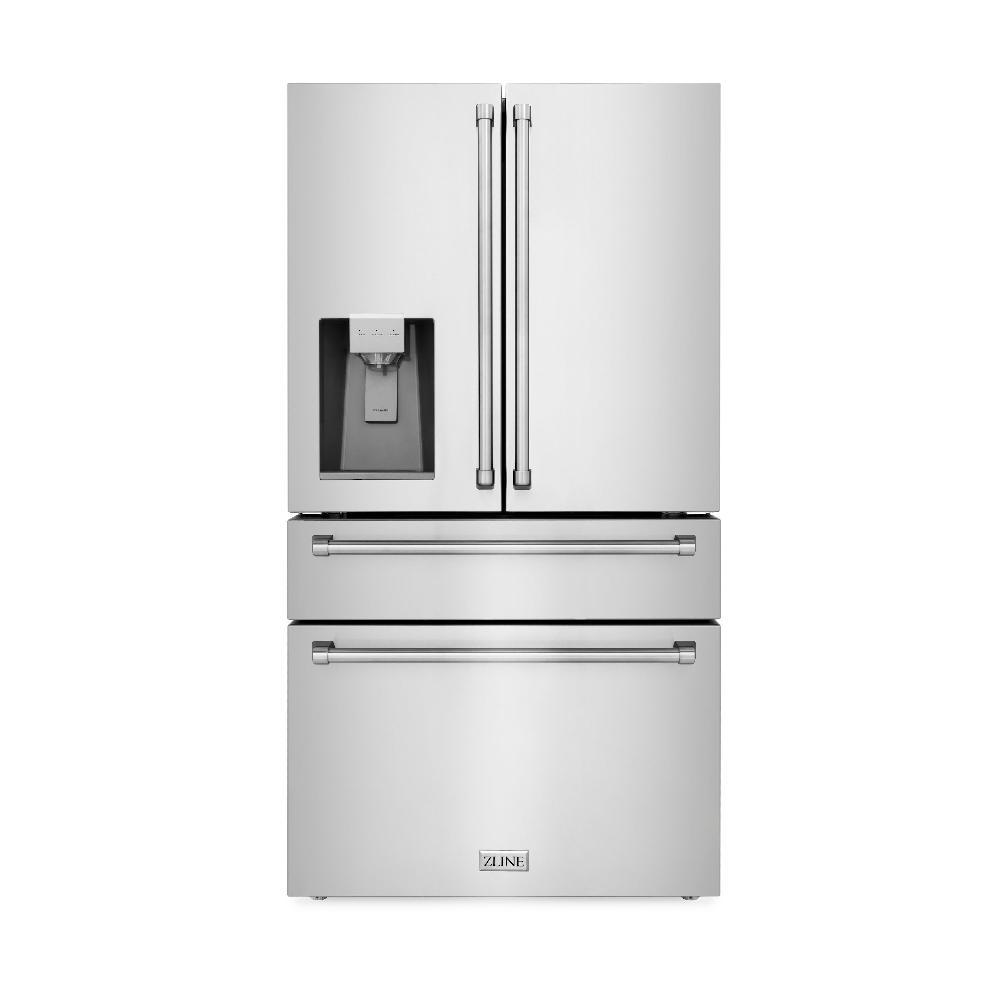 36" 21.6 cu. ft Freestanding French Door Refrigerator with Water and Ice Dispenser RFMW36