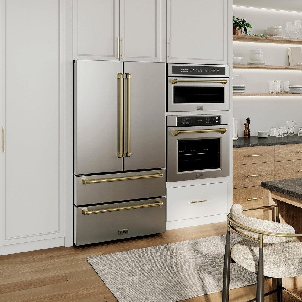 36" Autograph Edition 22.5 cu. ft Freestanding French Door Refrigerator with Ice Maker - Champagne Bronze RFMZ36CB