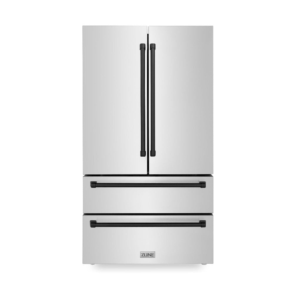 36" Autograph Edition 22.5 cu. ft Freestanding French Door Refrigerator with Ice Maker in Fingerprint Resistant Stainless Steel (RFMZ-36) - Matte RFMZ36MB