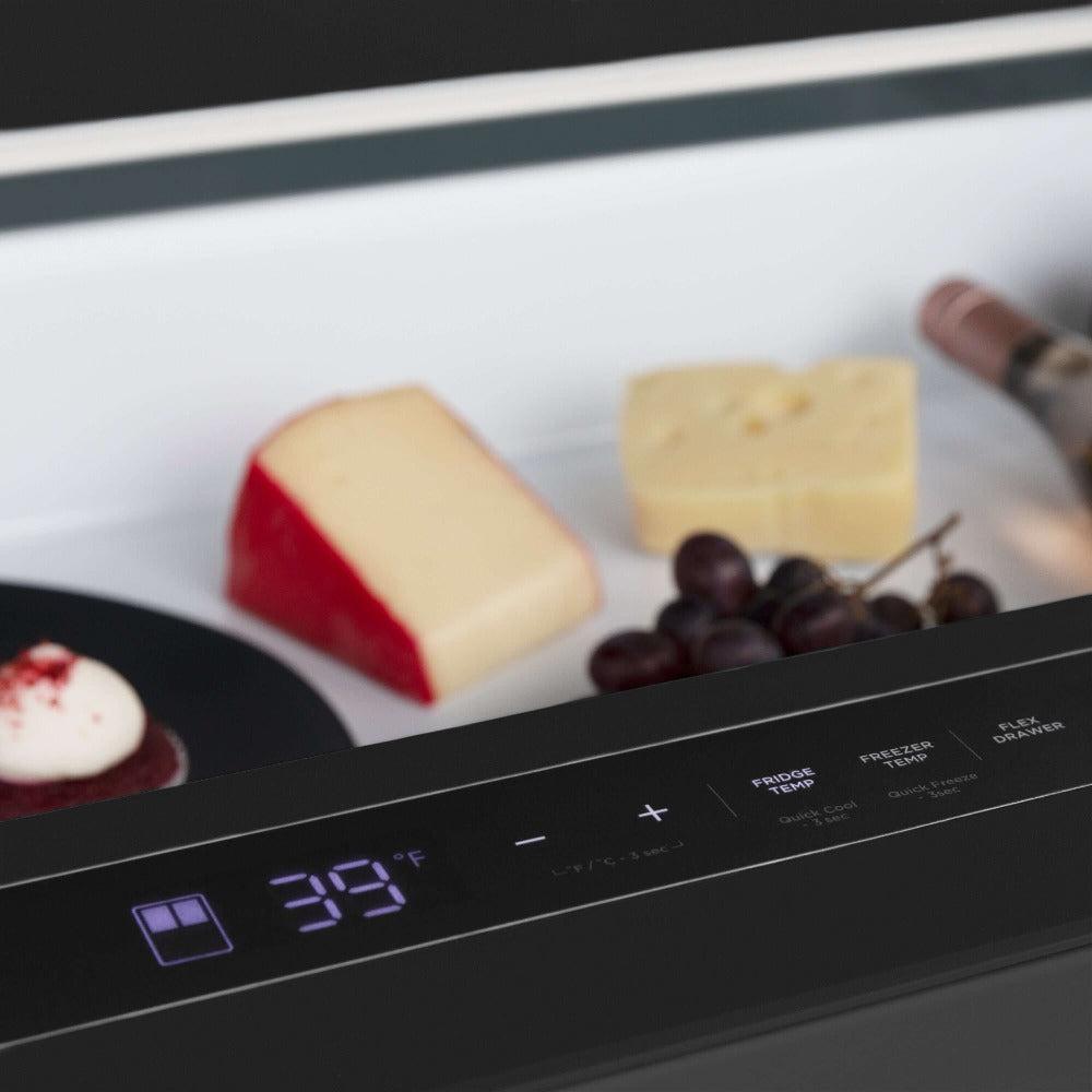 36" Autograph Edition 21.6 cu. ft Freestanding Refrigerator in Fingerprint Resistant Black Stainless Steel RFMZW36BSCB