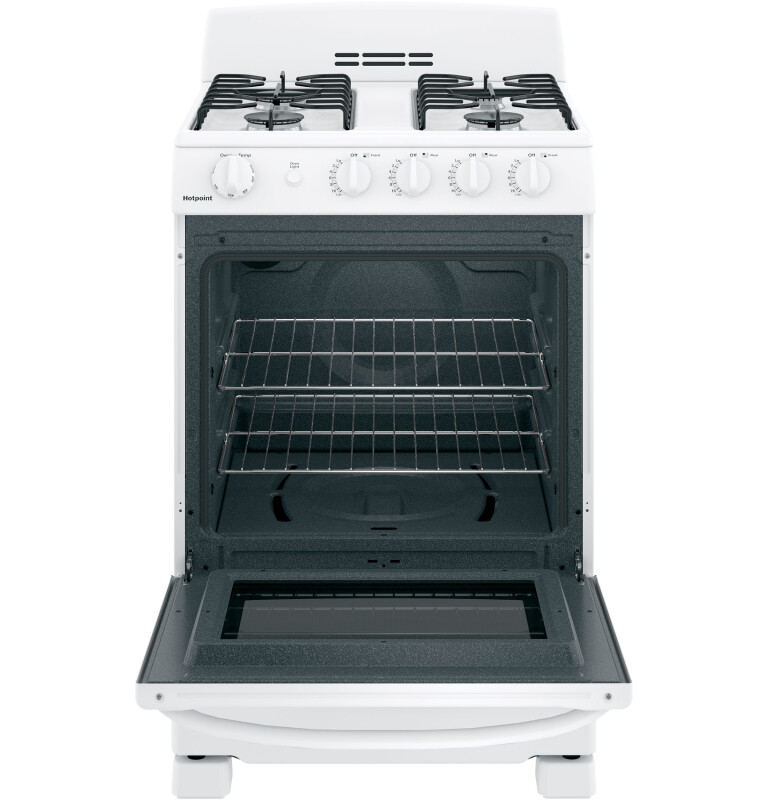 24" Front-control Free-standing Gas Range With Large Window RGAS300DMWW