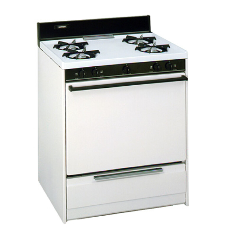 30" Free-Standing Standard Clean Gas Range with Standing Pilot Ignition System RGB506PYAD