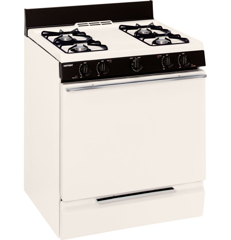 Hotpoint® 30" Free-Standing Gas Range RGB508PEHCT