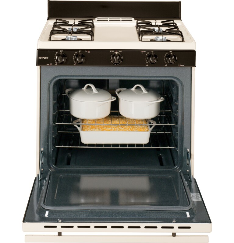 Hotpoint® 30" Free-Standing Gas Range RGB508PETCT