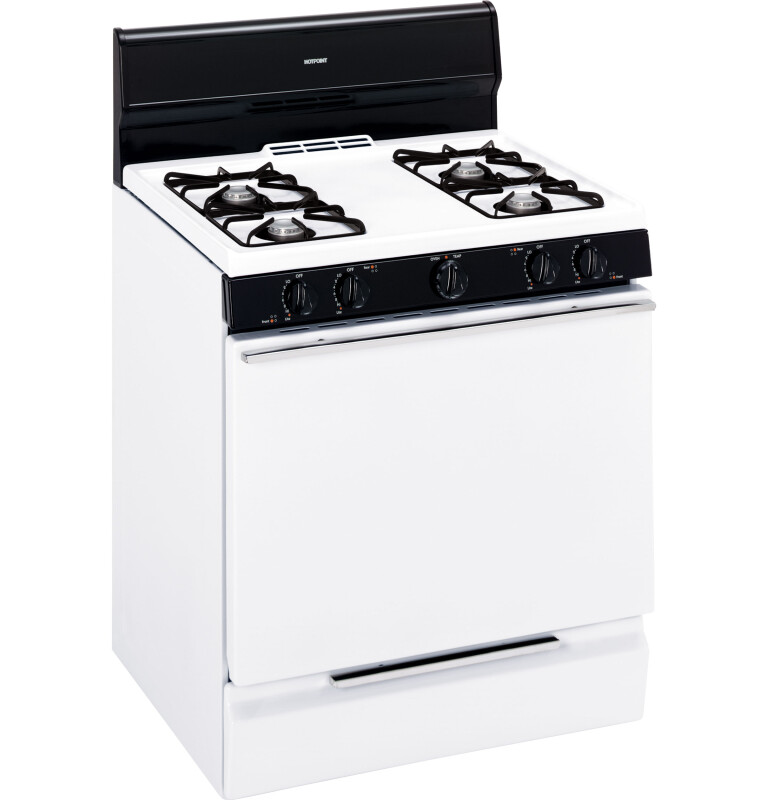 30" Free-Standing Gas Range RGB524PEHWH