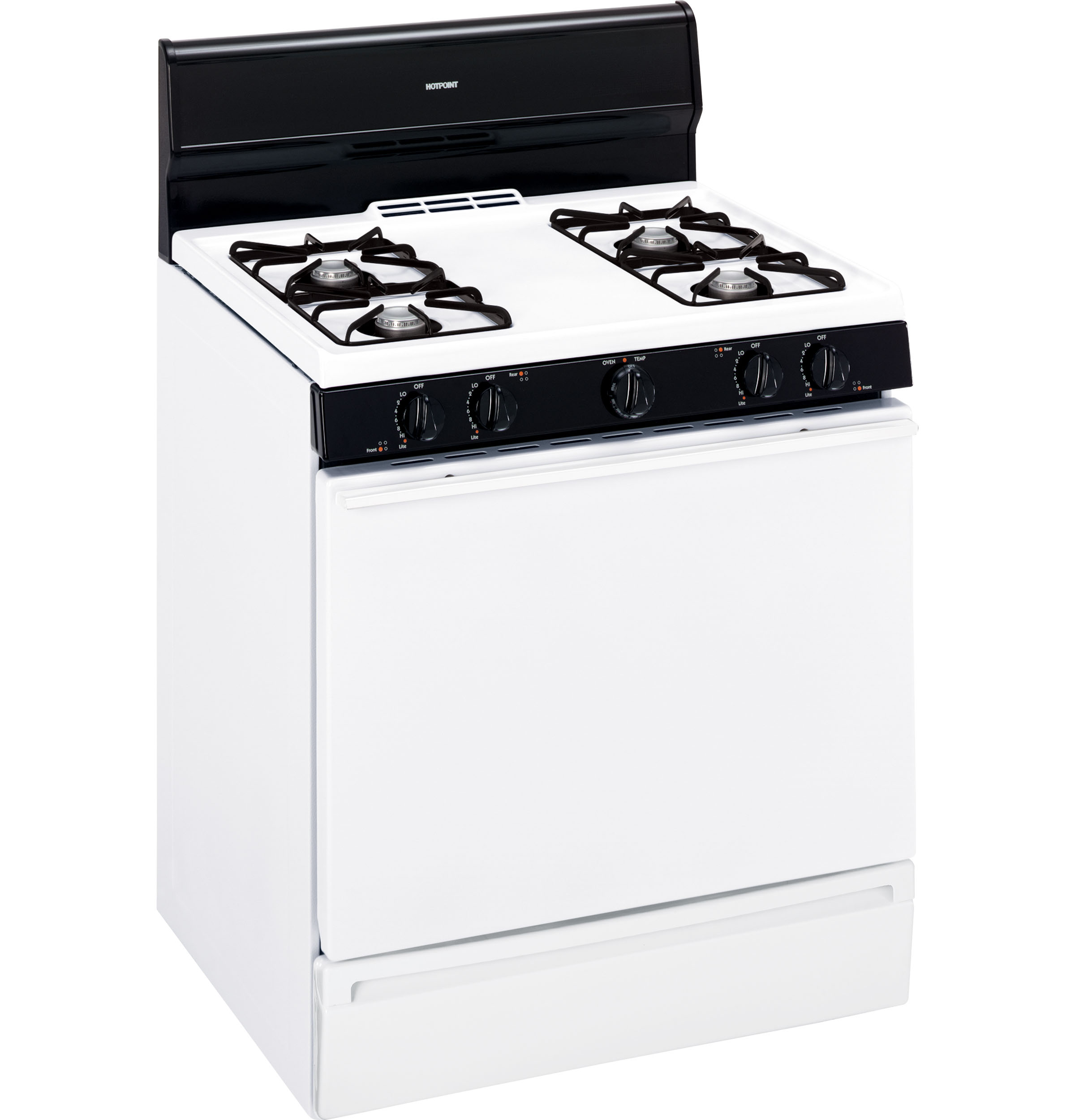 30" Free-Standing Gas Range RGB524PETWH