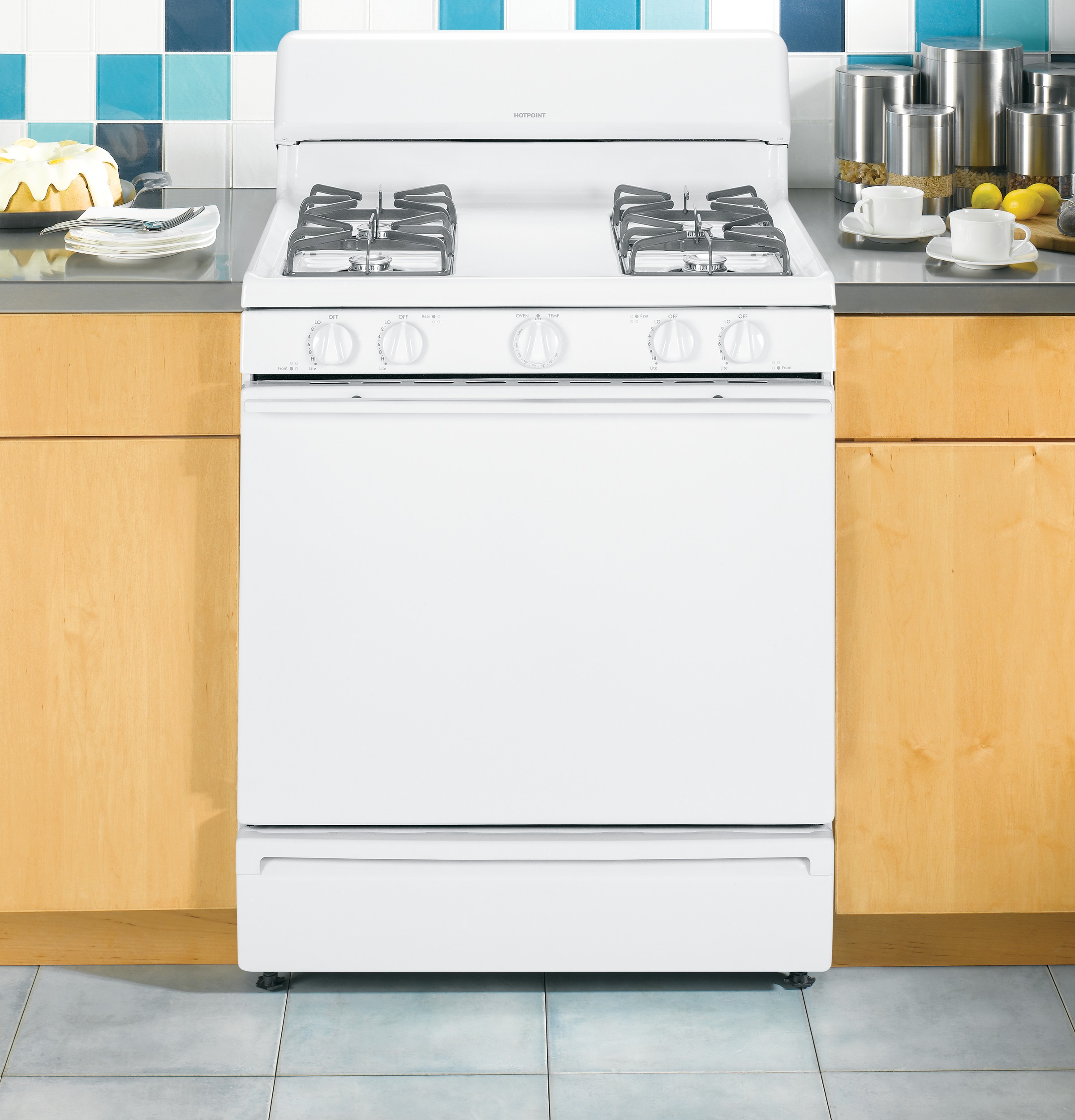 30" Free-Standing Gas Range RGB525DEDWW