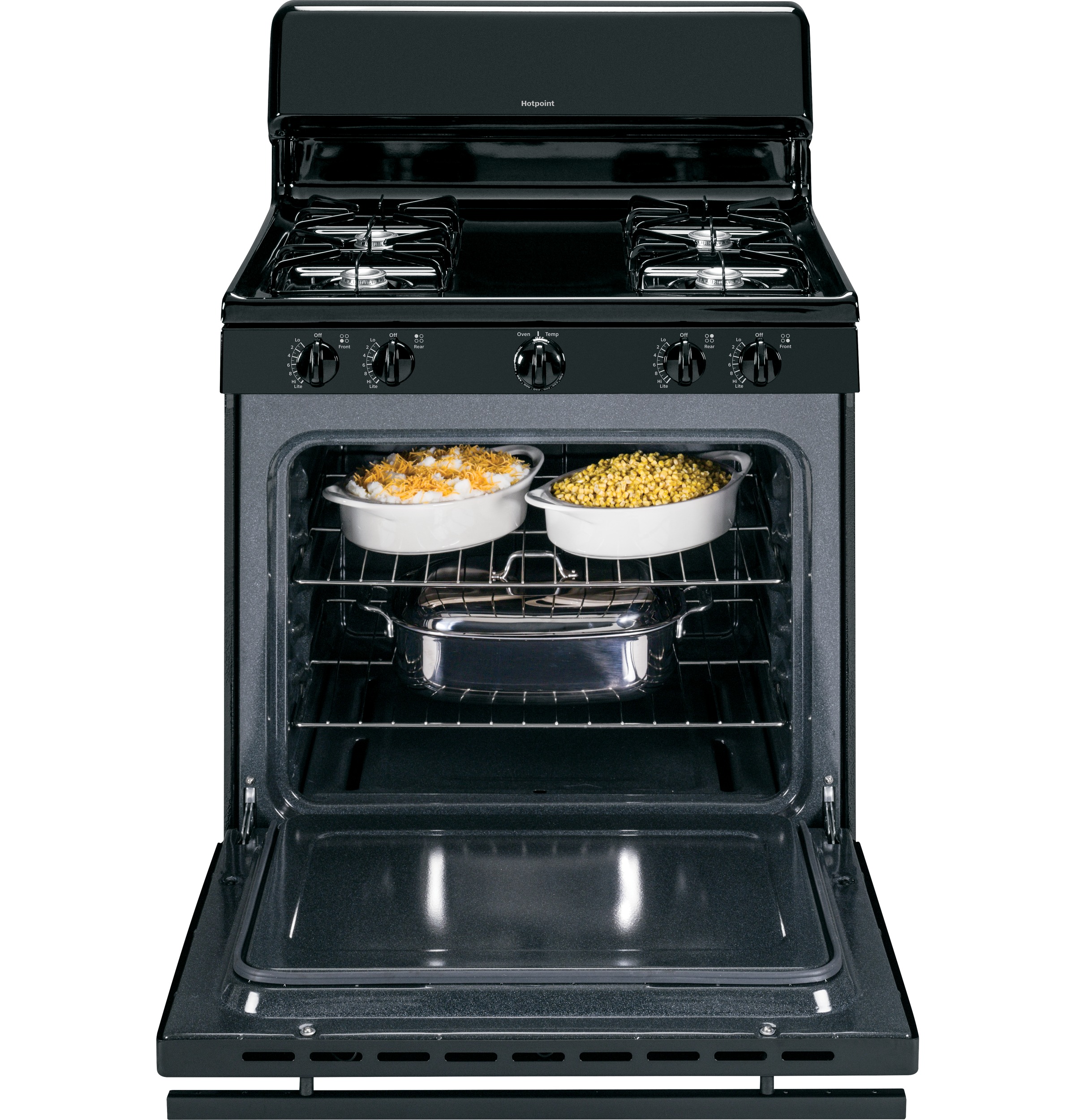 30" Free-Standing Gas Range RGB525DEHBB