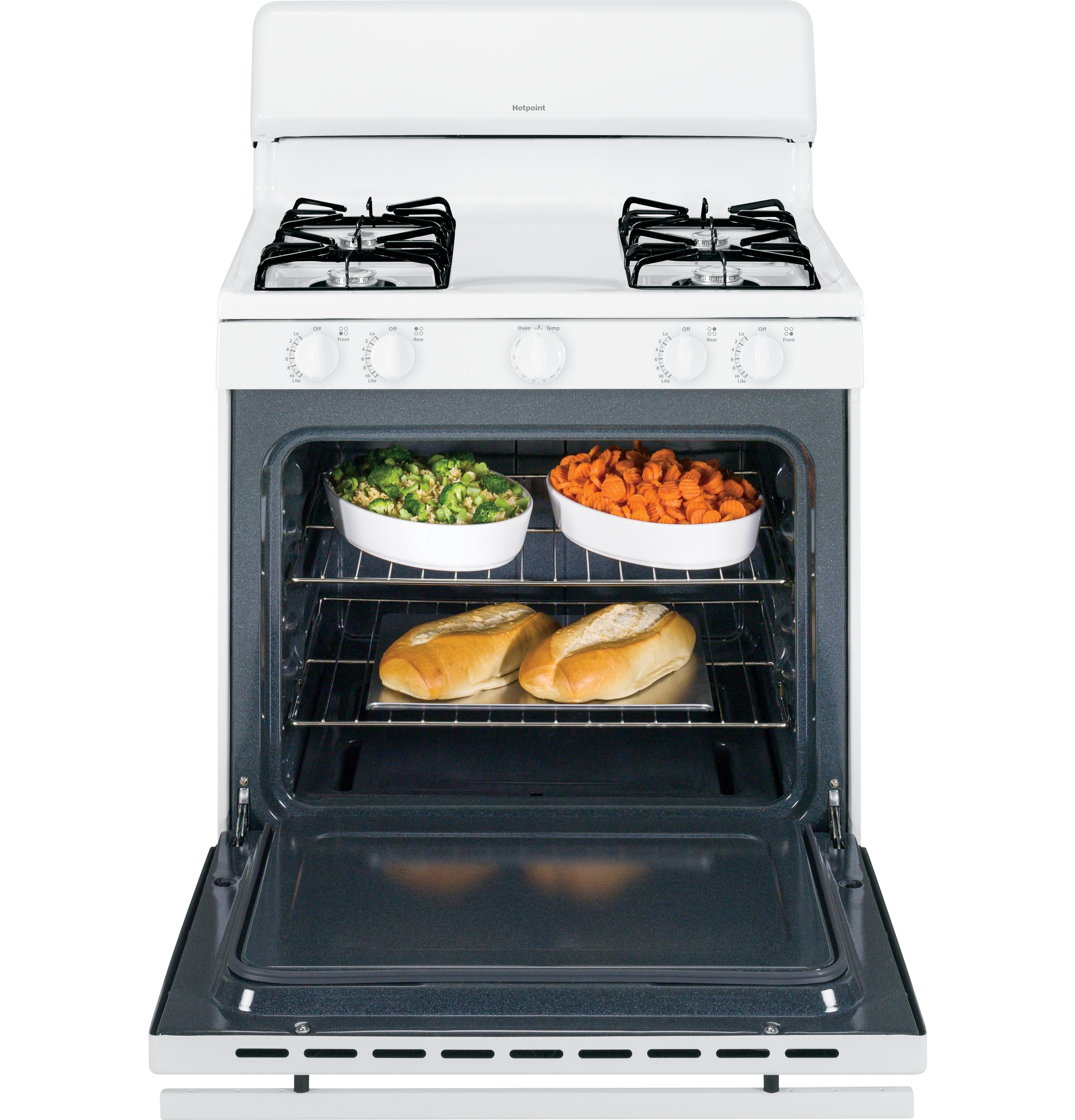 30" Free-Standing Gas Range RGB525DEHWW