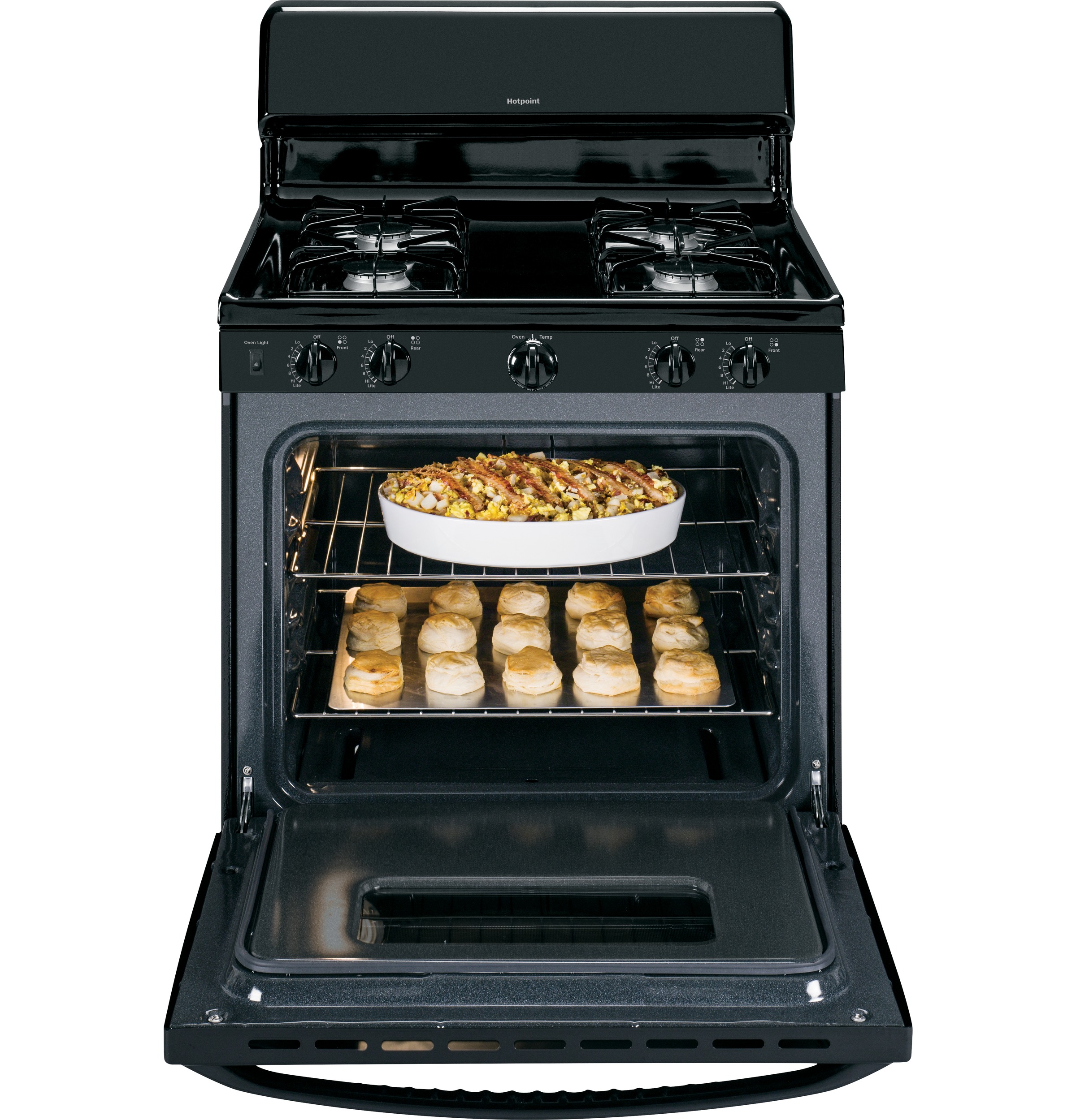 30" Free-Standing Gas Range RGB526DEHBB