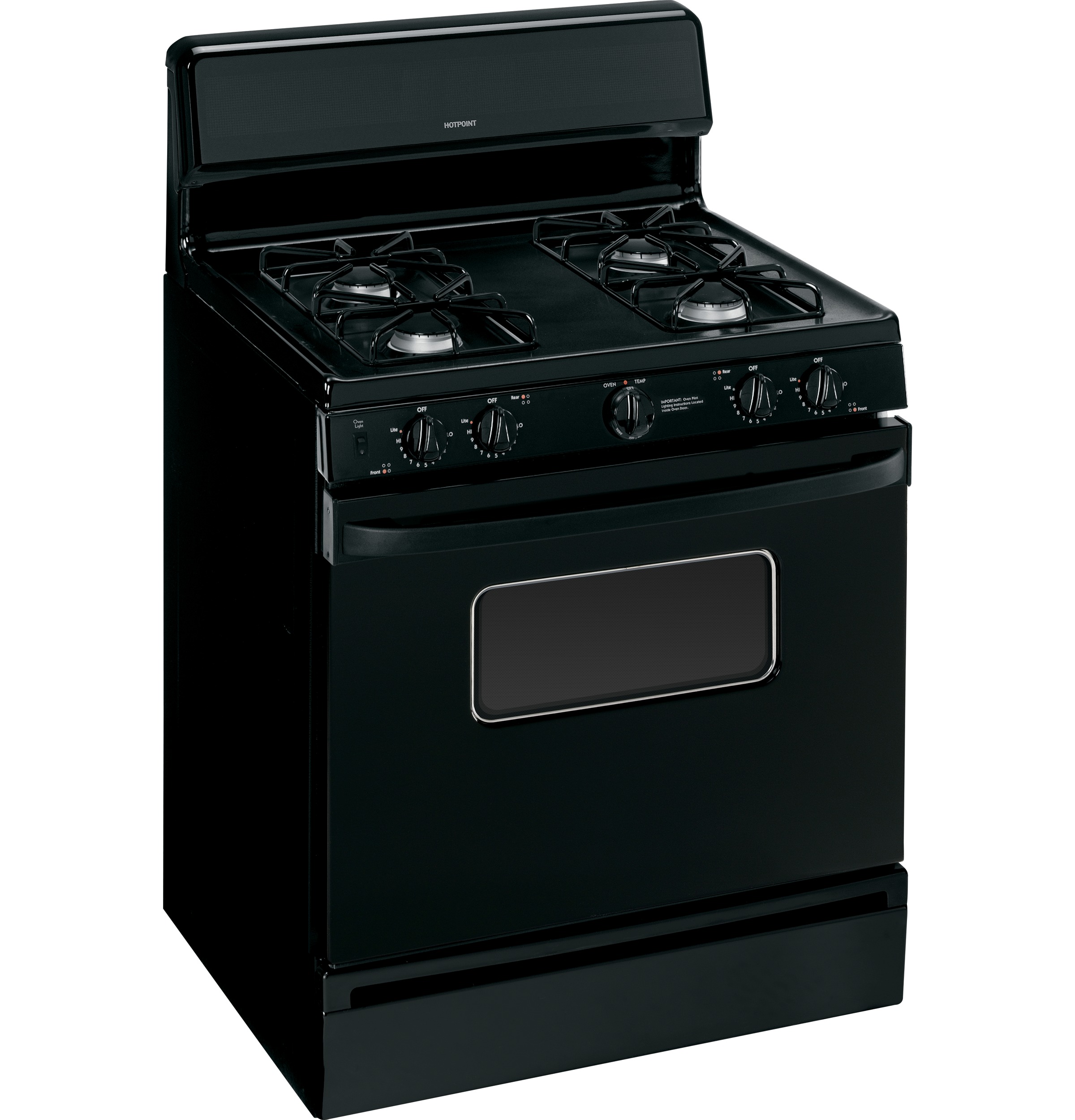 30" Free-Standing Gas Range RGB526DETBB