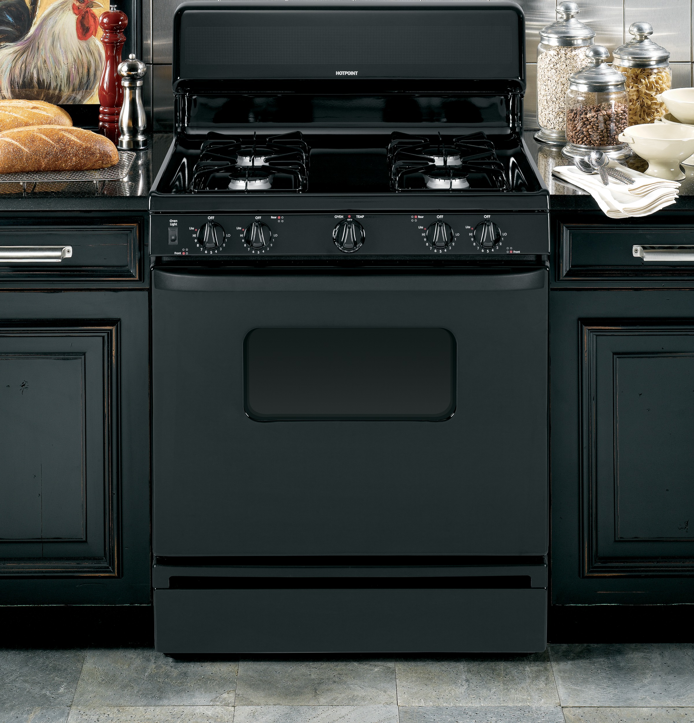 30" Free-Standing Gas Range RGB526DETBB