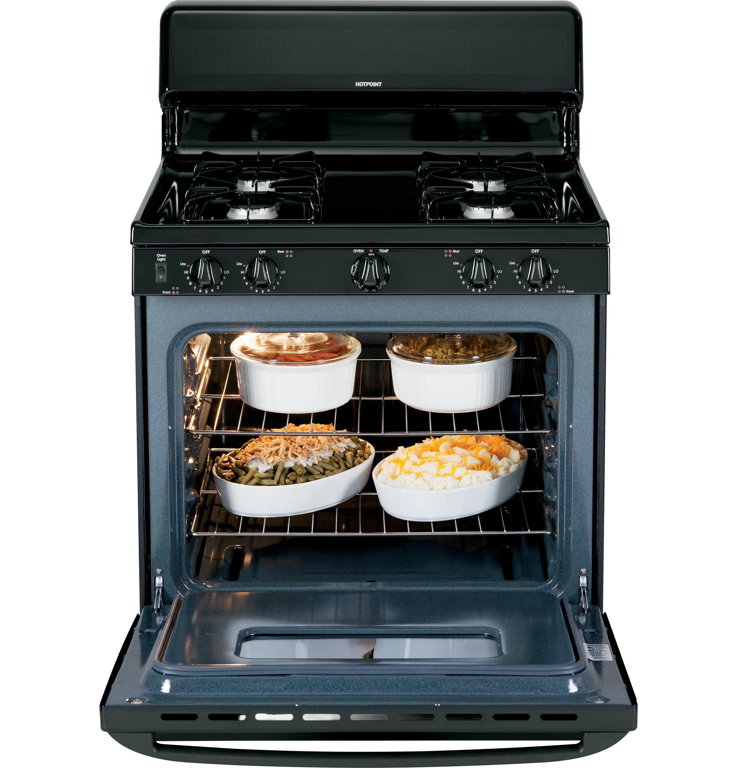 30" Free-Standing Gas Range RGB526DETBB