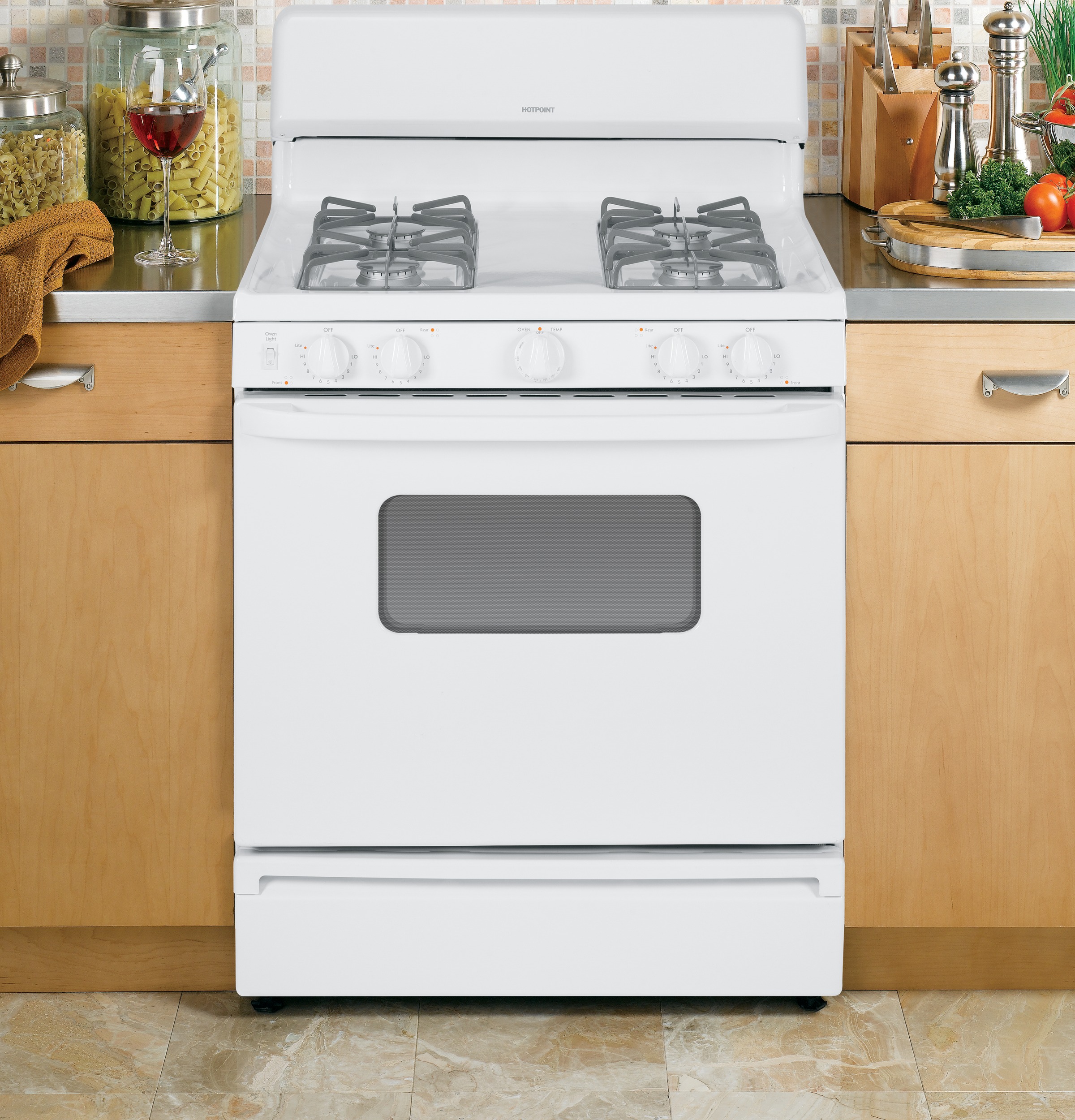 30" Free-Standing Gas Range RGB526DETWW