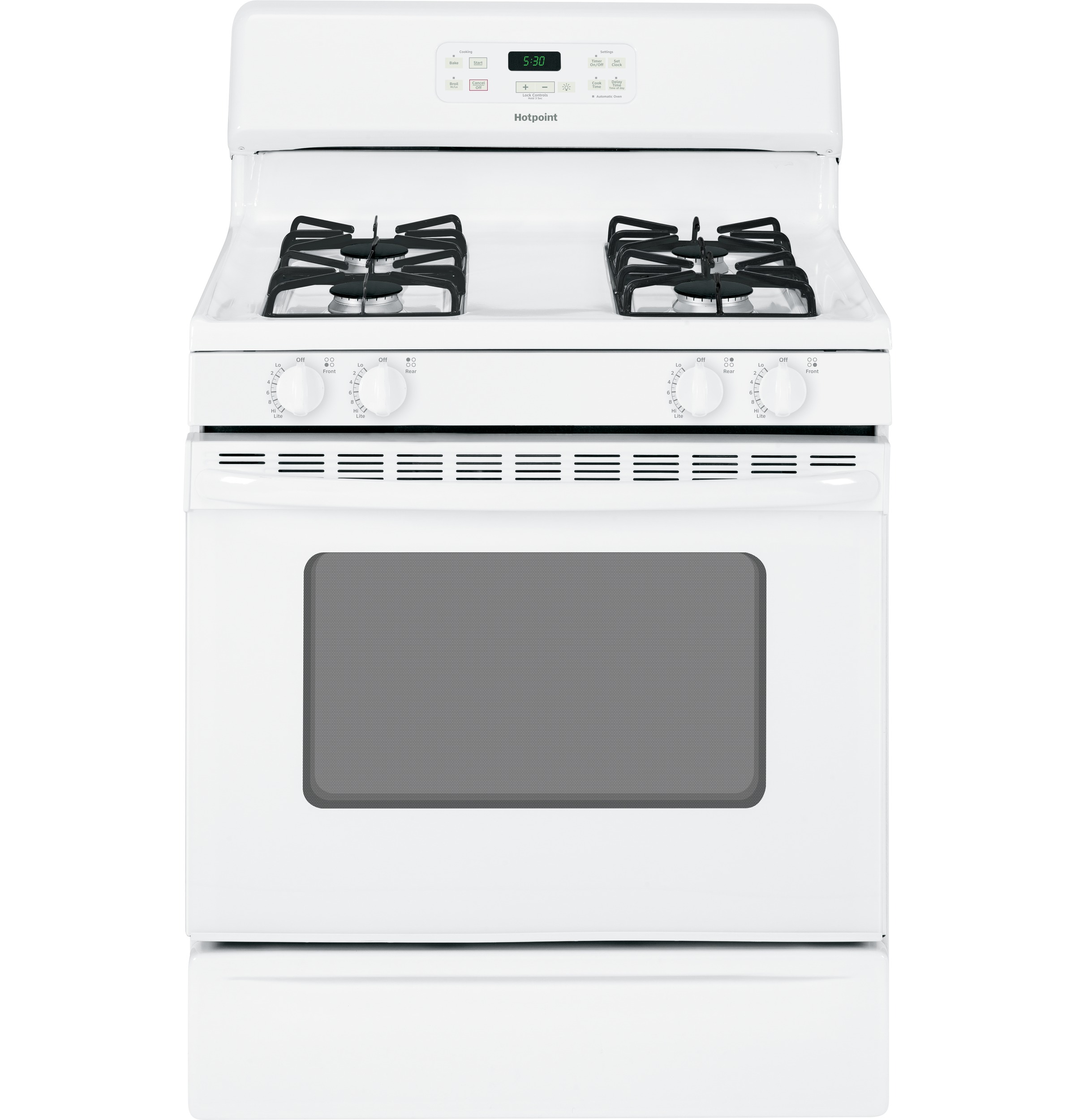 30" Free-Standing Gas Range RGB530DEHWW