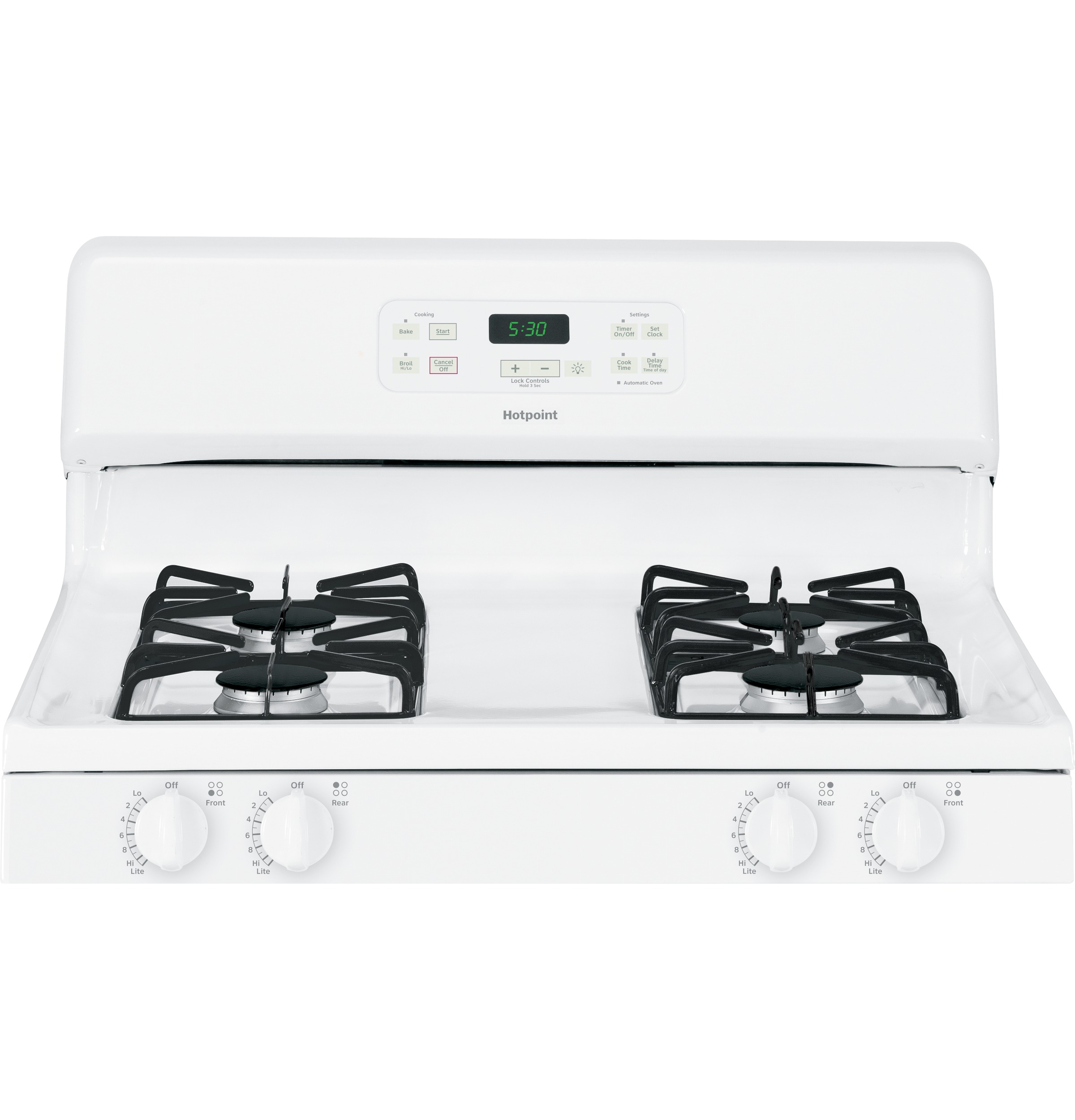 30" Free-Standing Gas Range RGB530DEHWW