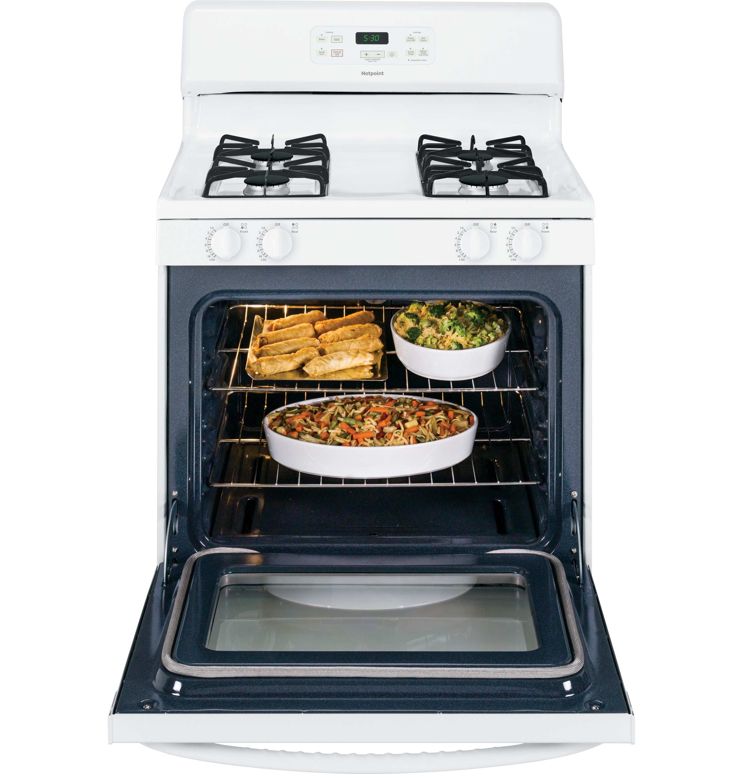 30" Free-Standing Gas Range RGB530DEHWW