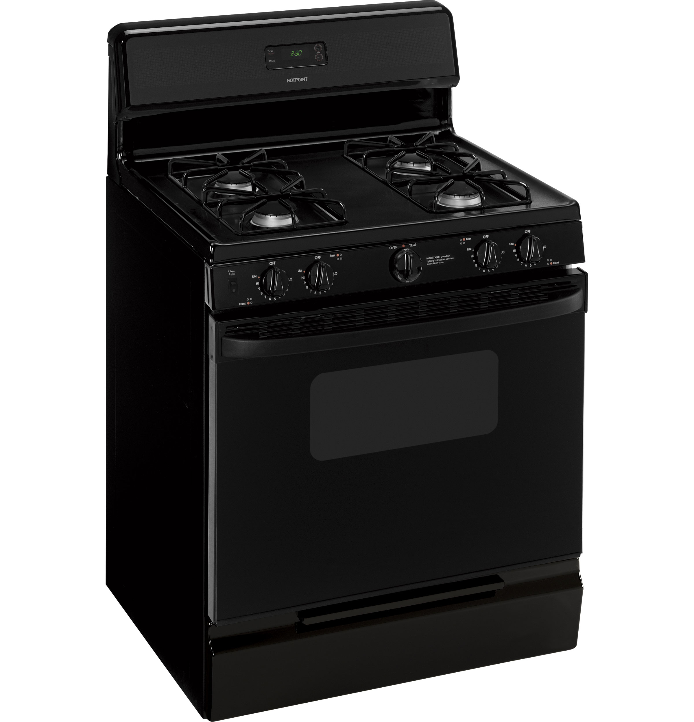 30" Free-Standing Gas Range RGB530DEPBB