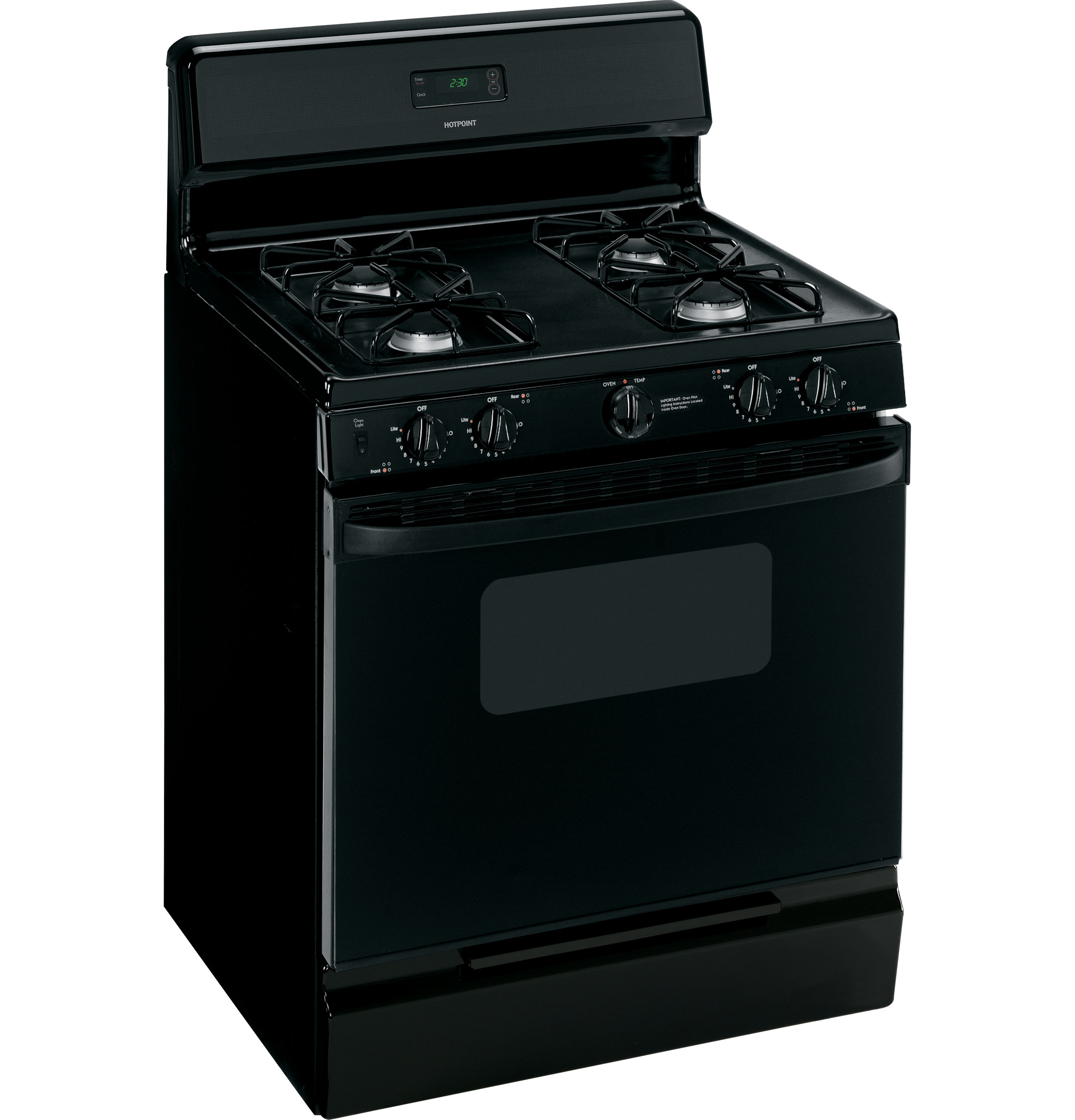 30" Free-Standing Gas Range RGB533DEPBB