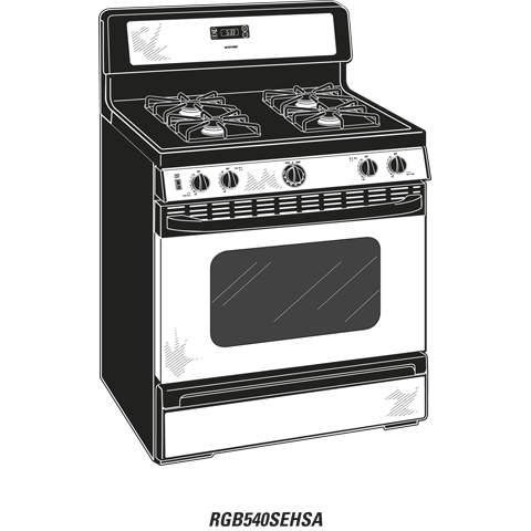 30" Free-Standing Gas Range RGB540SEPSA
