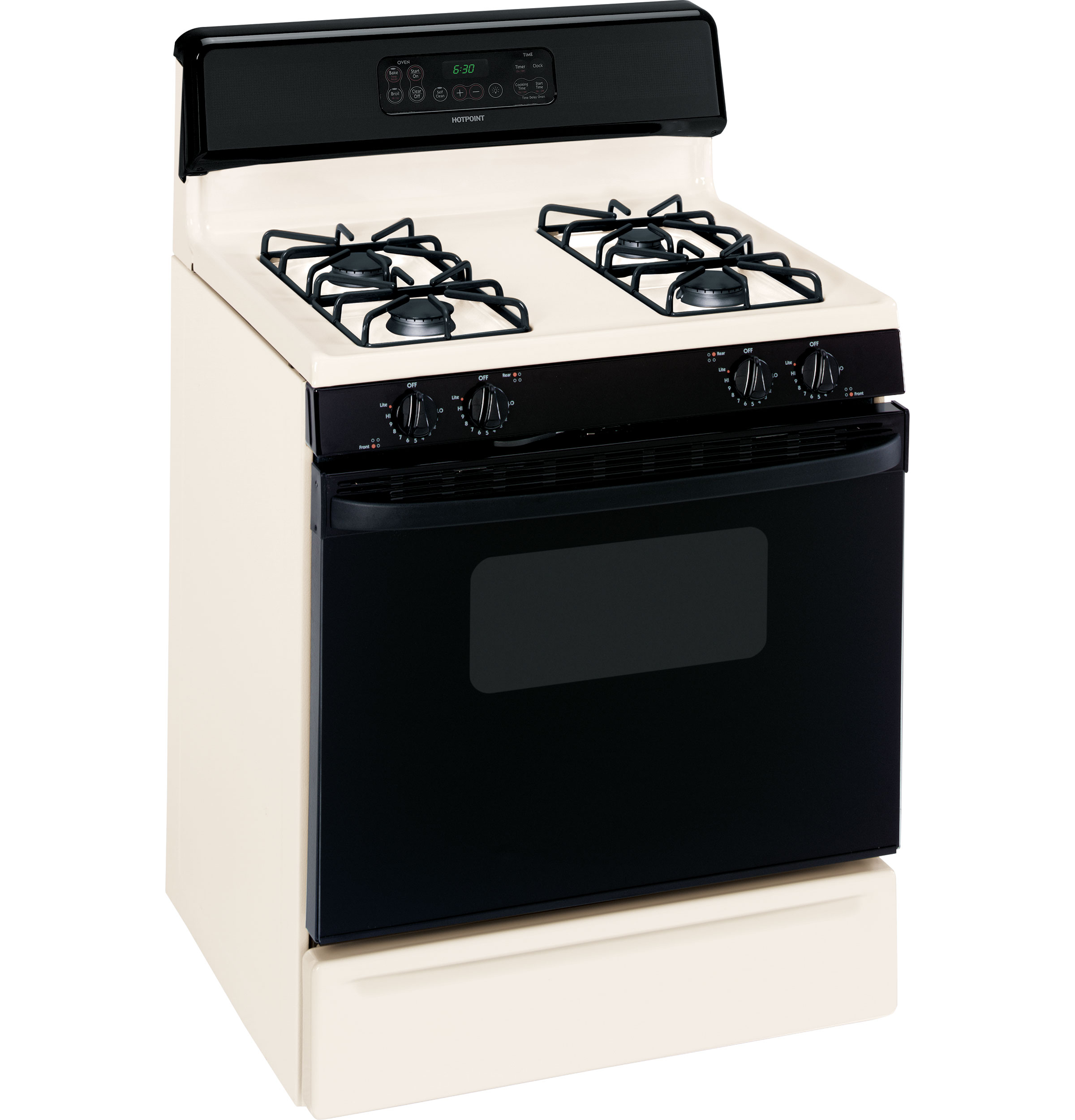 Hotpoint® 30" Free-Standing Gas Range RGB745DEPCT