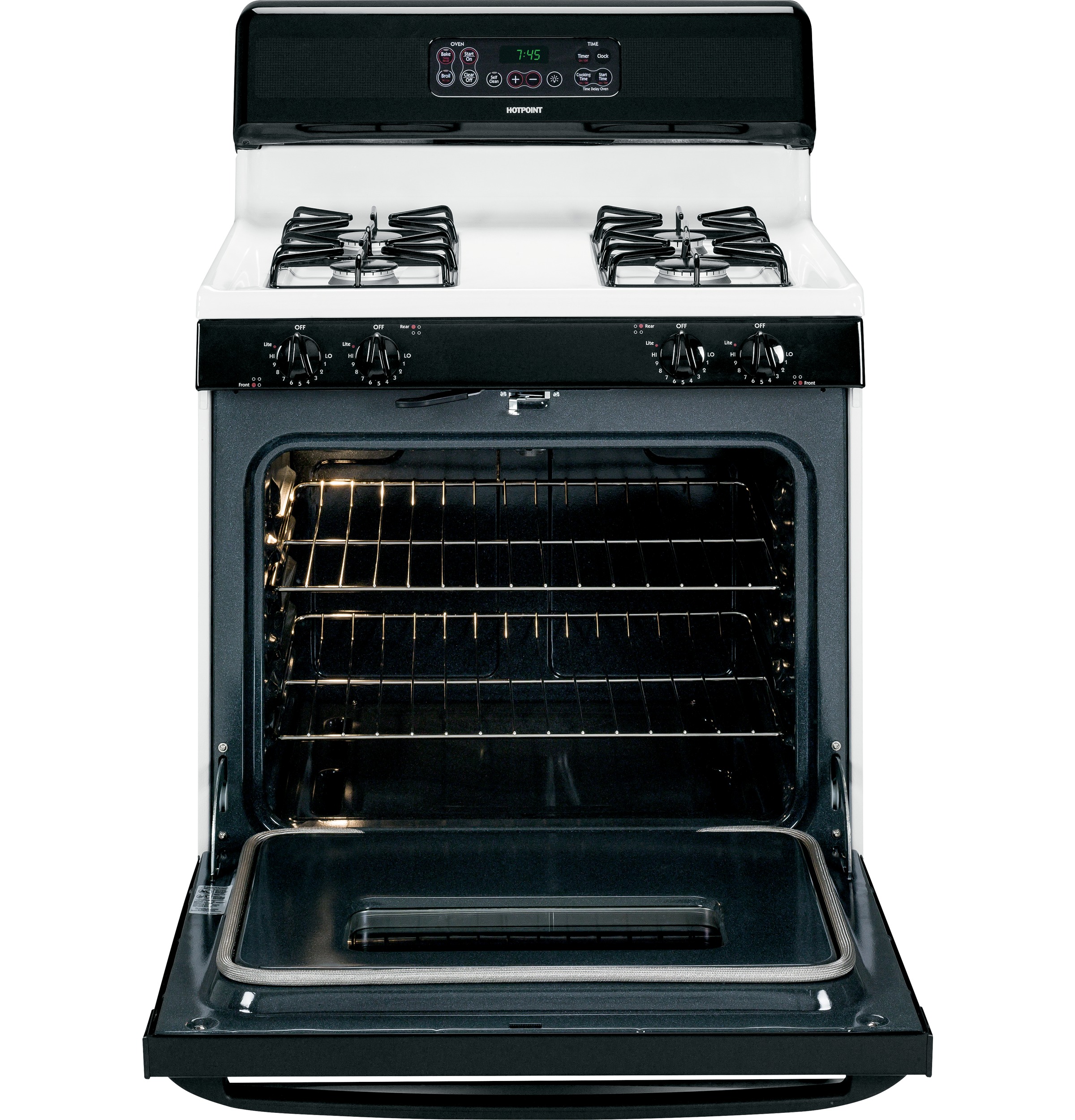 Hotpoint® 30" Free-Standing Gas Range RGB745DEPWH