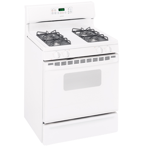 Hotpoint® 30" Free-Standing Gas Range RGB745WEHWW