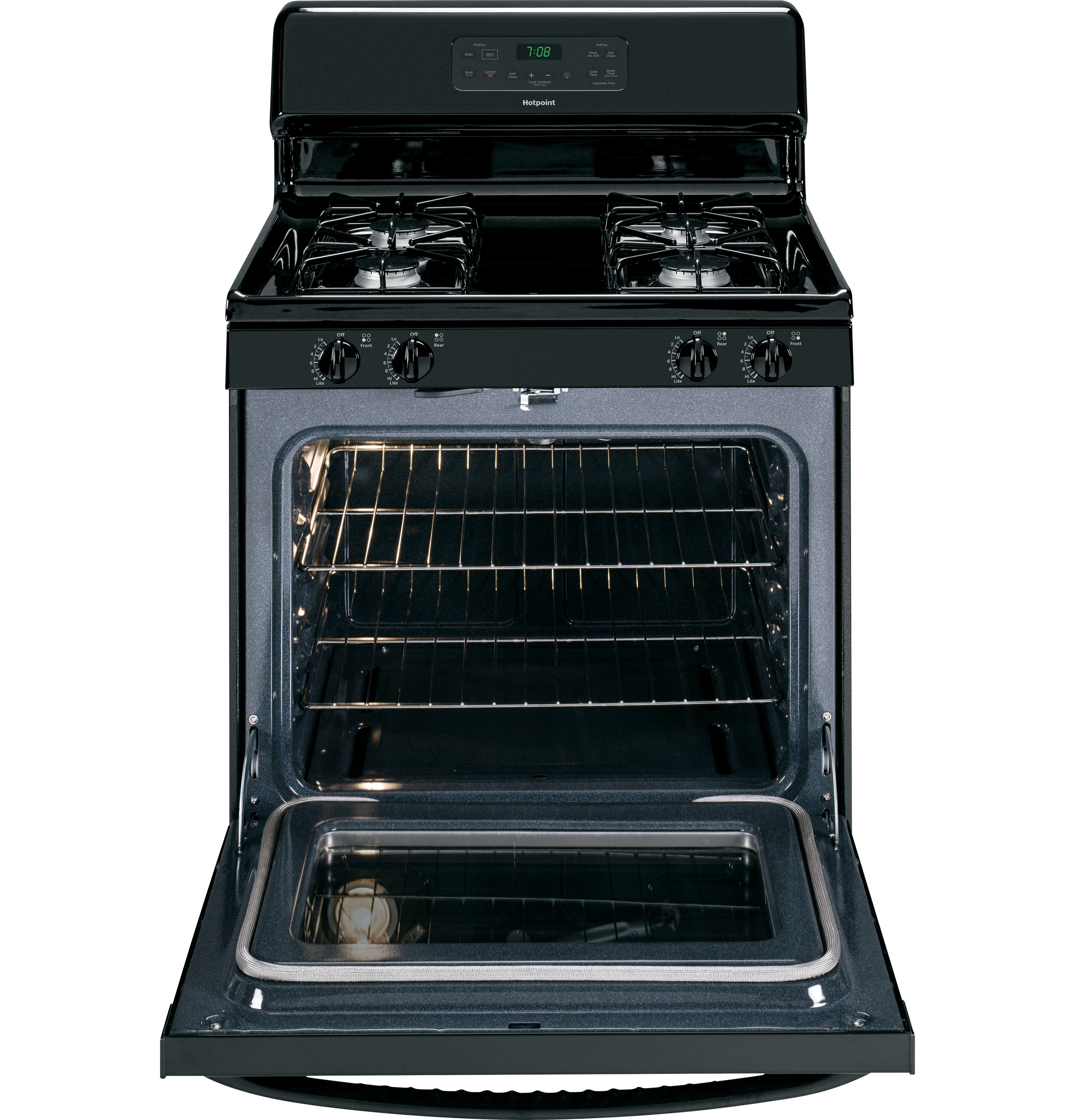 Hotpoint® 30" Free-Standing Gas Range RGB780DEHBB