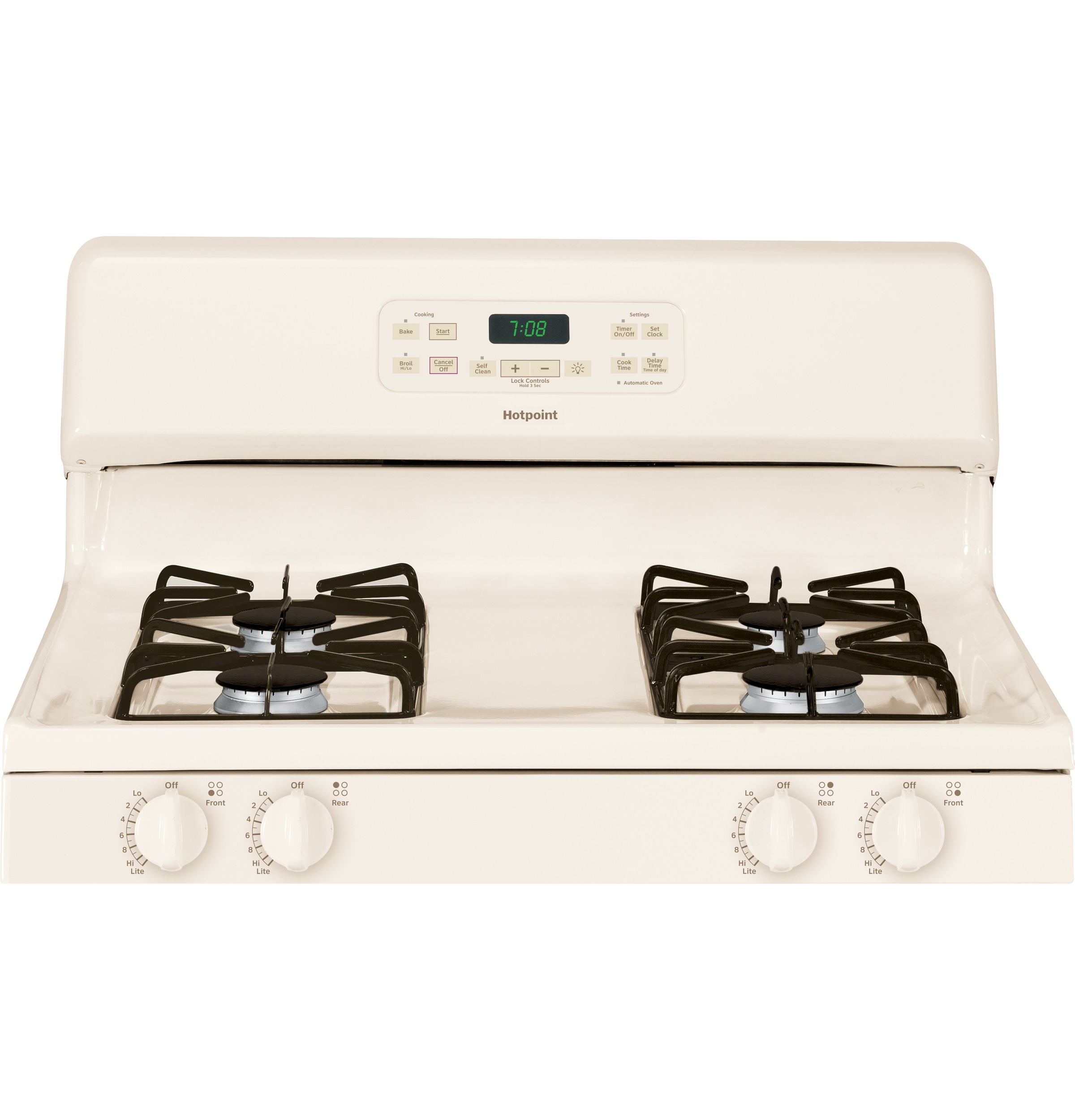 Hotpoint® 30" Free-Standing Gas Range RGB780DEHCC