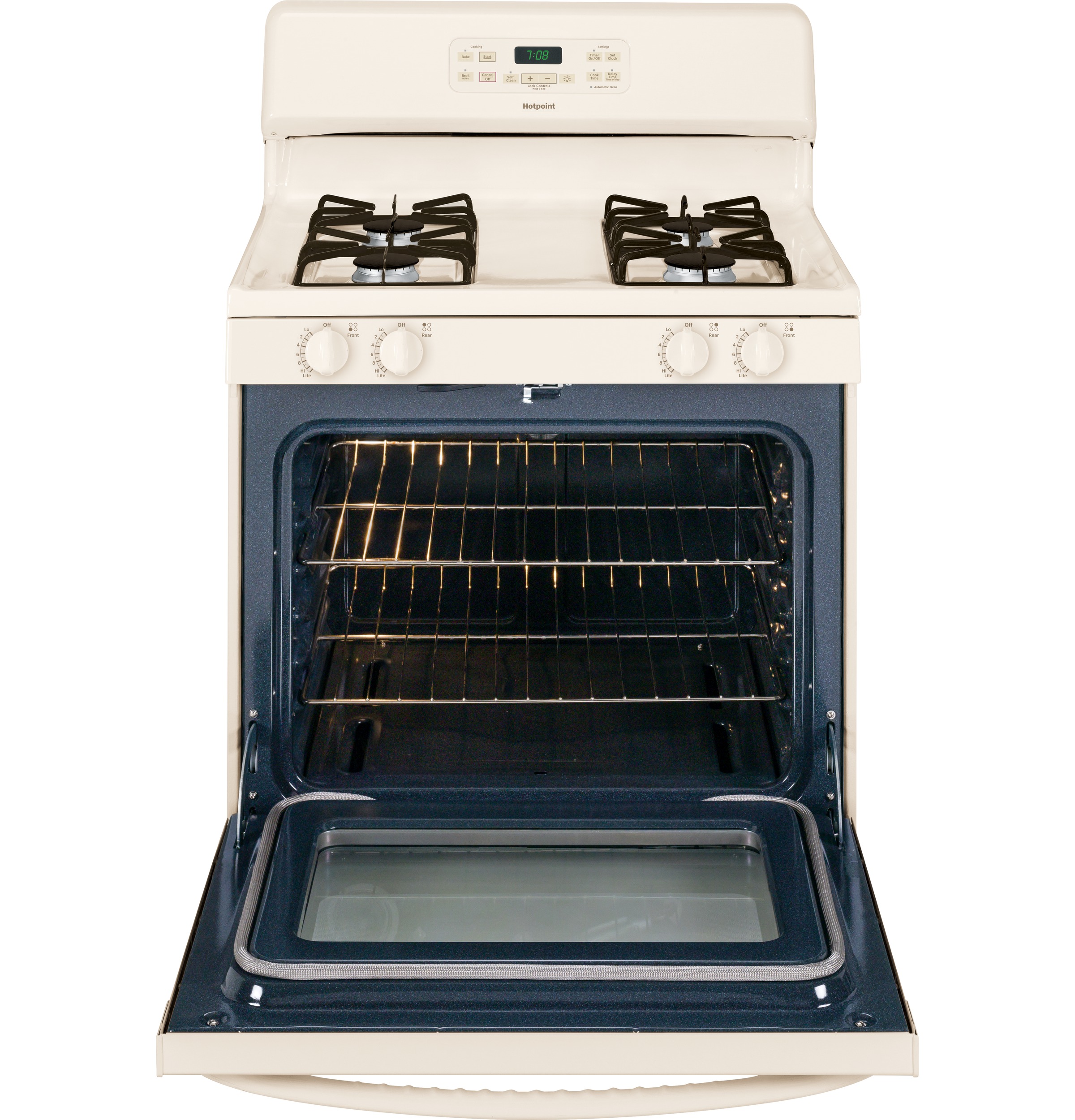 Hotpoint® 30" Free-Standing Gas Range RGB780DEHCC