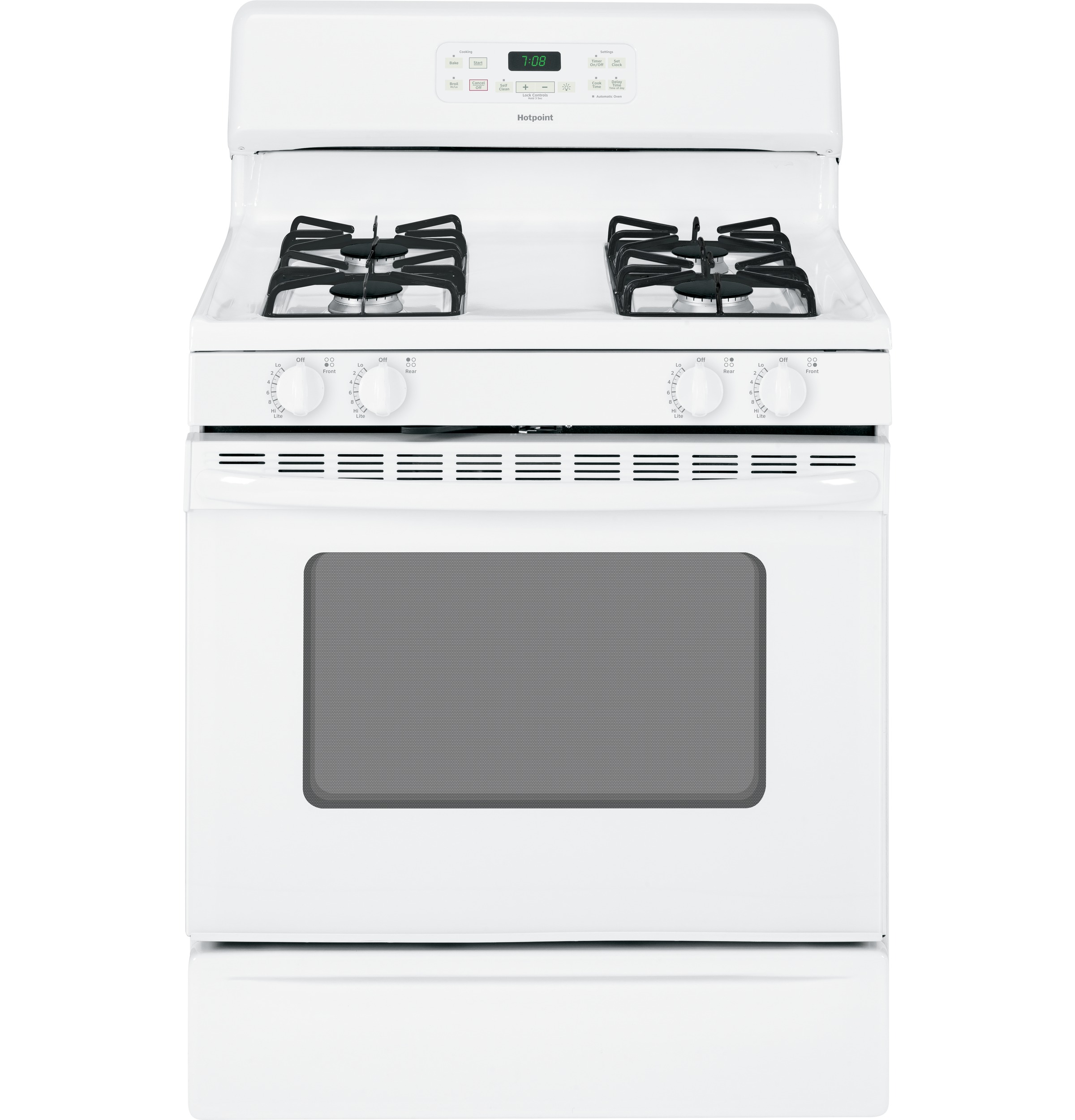 Hotpoint® 30" Free-Standing Gas Range RGB780DEHWW