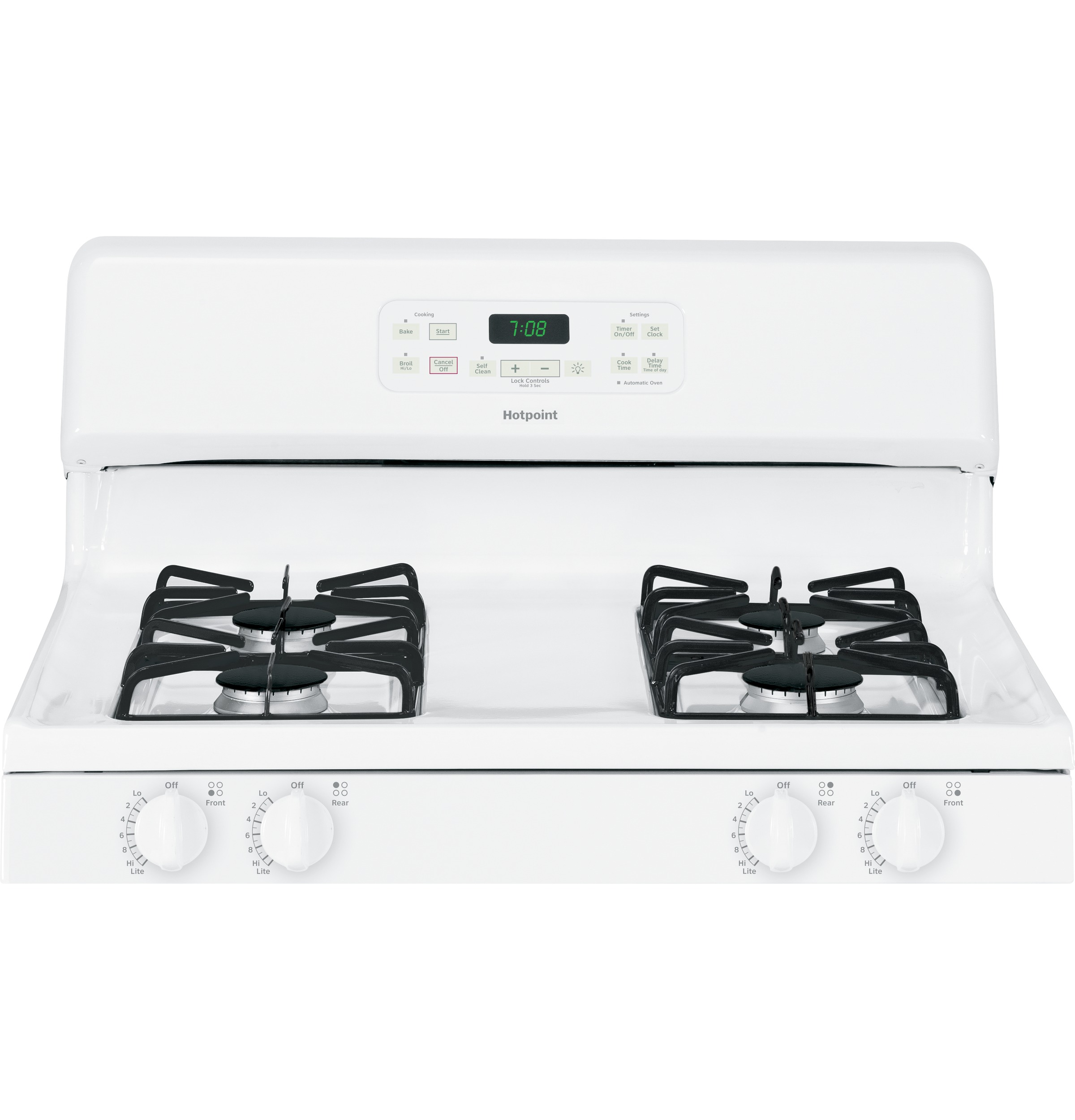 Hotpoint® 30" Free-Standing Gas Range RGB780DEHWW