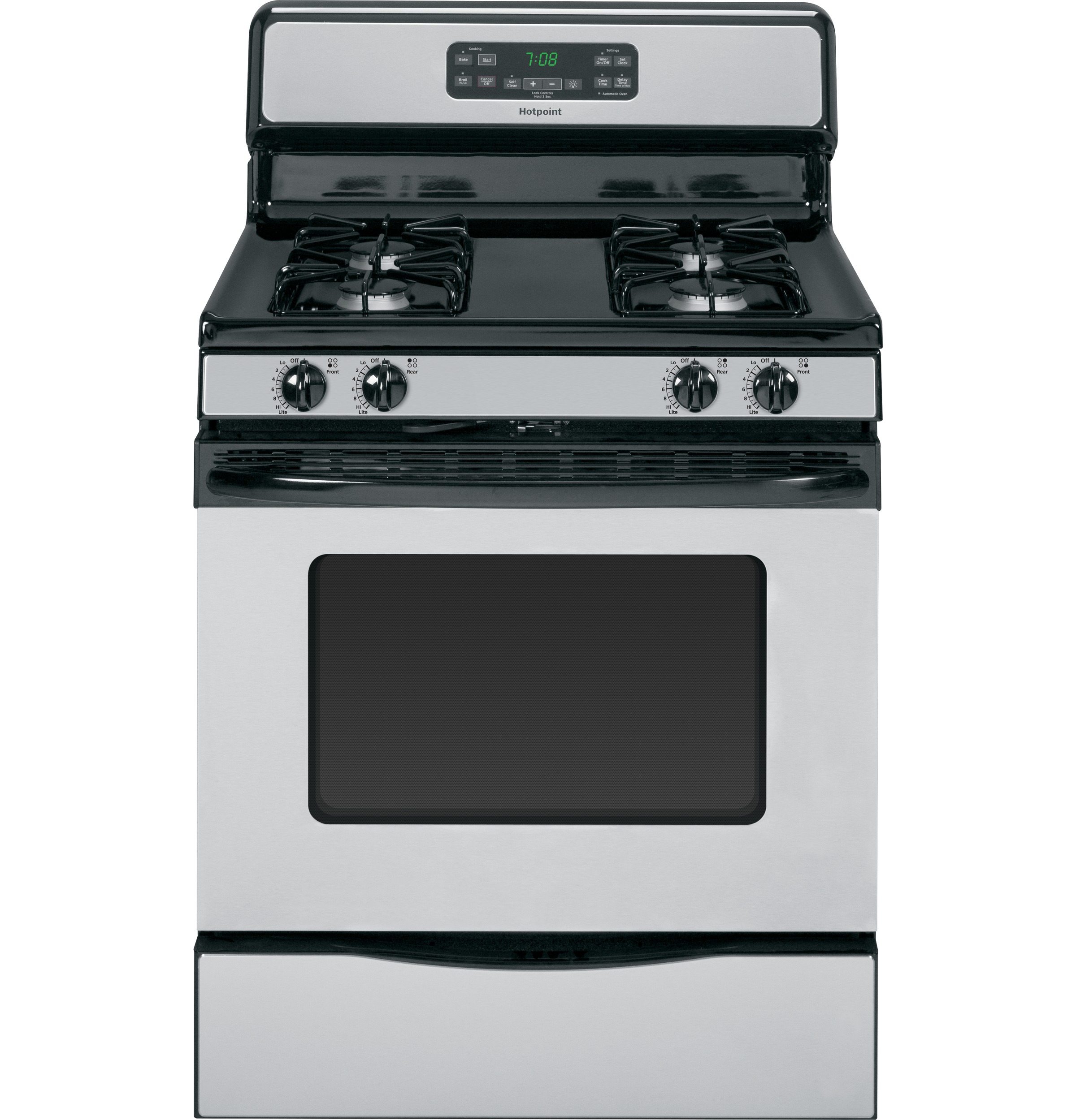 Hotpoint® 30" Free-Standing Gas Range RGB780REHSS
